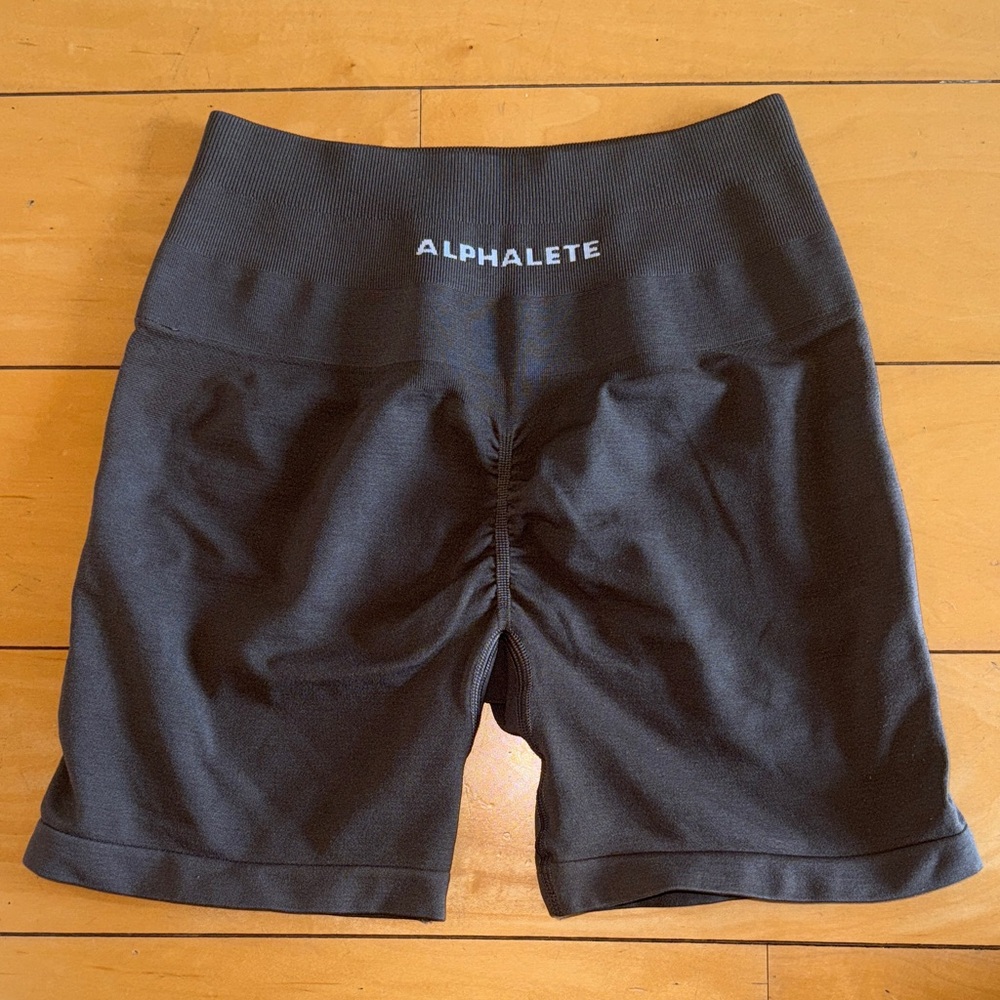 Alphalete Amplify Brown Biker Shorts